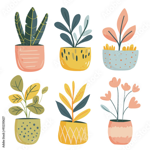 Vector Plant Marker simple and min