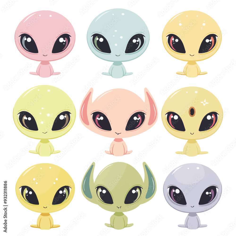 Vector Alien simple and minimalist Vector Alien simple and minimalist