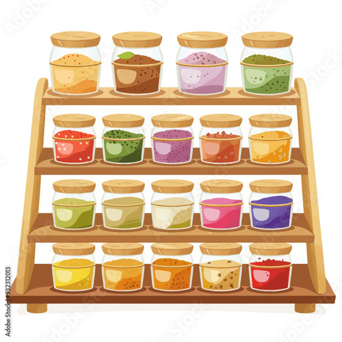 Vector Spice Rack simple and minim