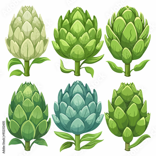 Vector Artichoke simple and minima