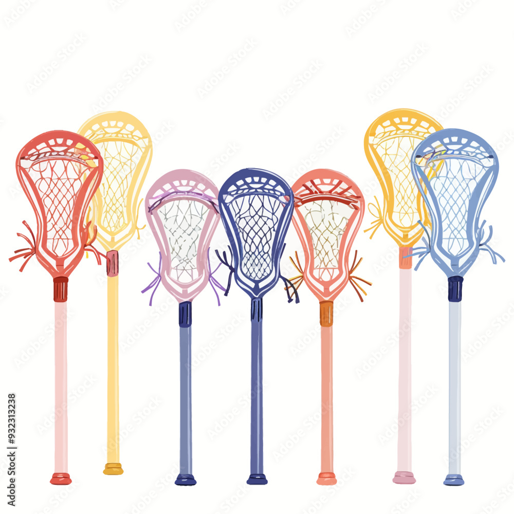 Vector Lacrosse Stick simple and m Vector Lacrosse Stick simple and m