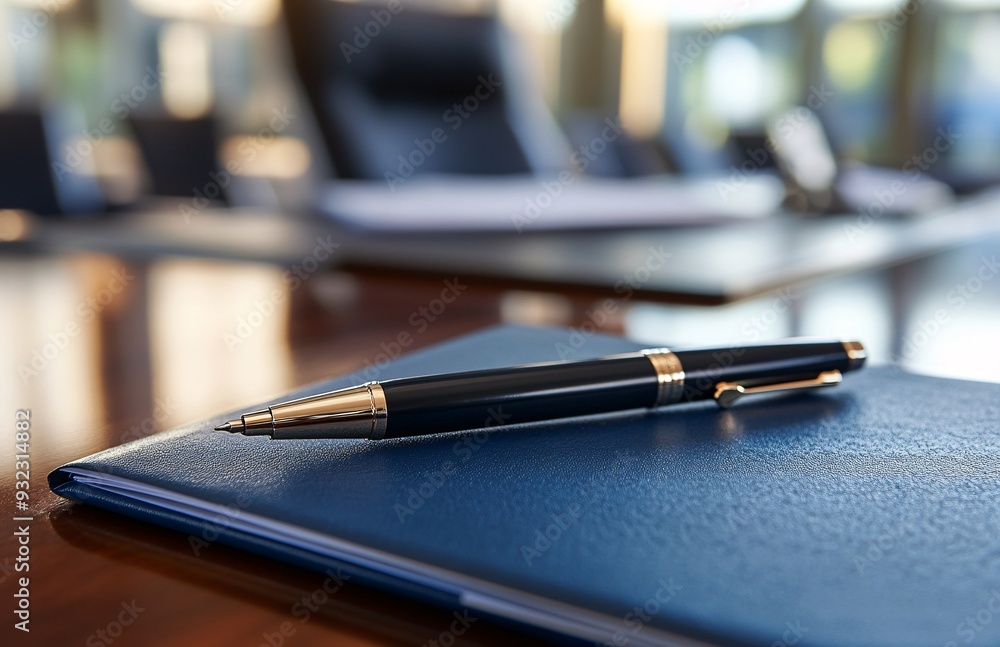 Elegant Composition of Pen on Notebook Elegant Composition of Pen on Notebook