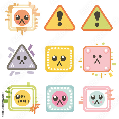 Vector Warning Icon simple and min