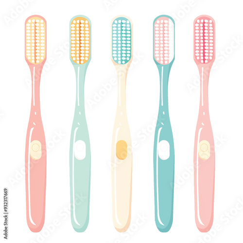 Vector Toothbrush simple and minim