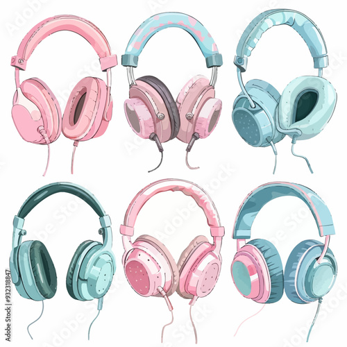 Vector Headphones simple and minim