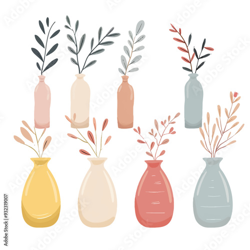 Vector Willow Tree in vase simple