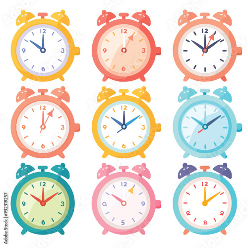 Vector Clock Icon simple and minim