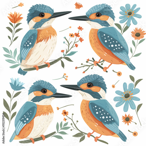 Vector Kingfisher simple and minim
