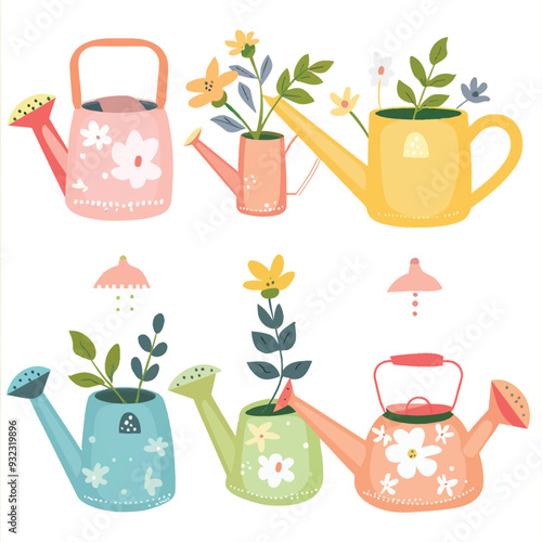 Vector Watering Can simple and min