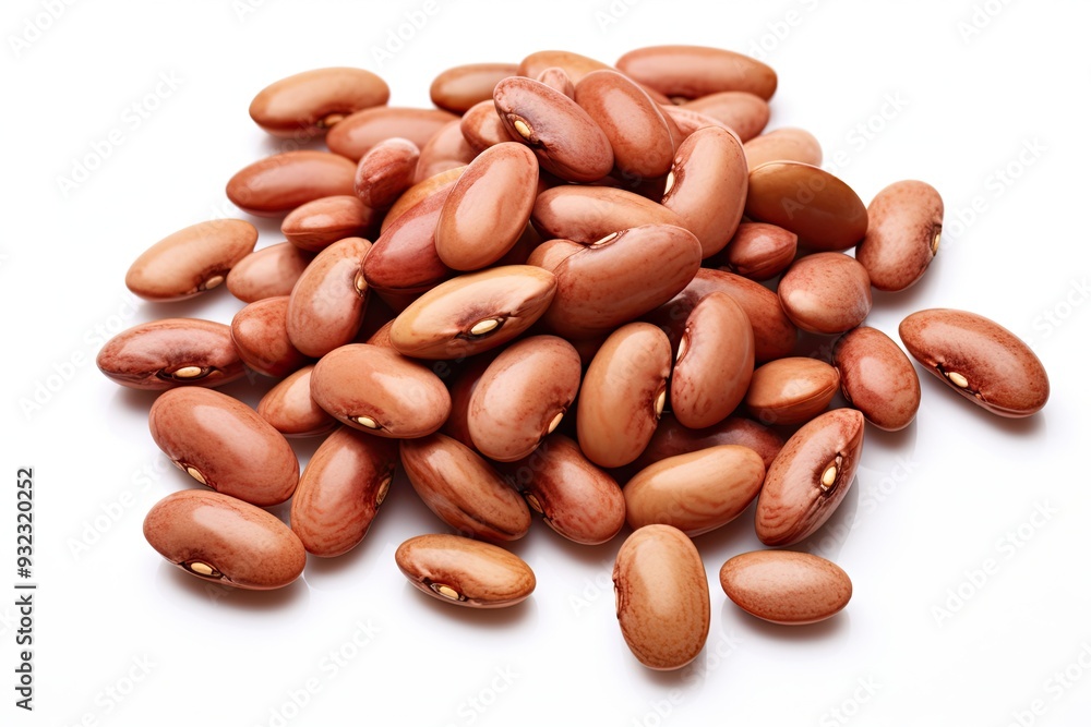 Pinto beans isolated on white background Pinto beans isolated on white background