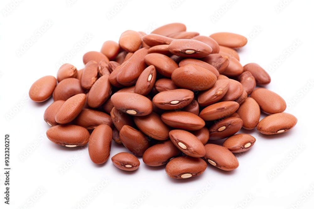Pinto beans isolated on white background Pinto beans isolated on white background