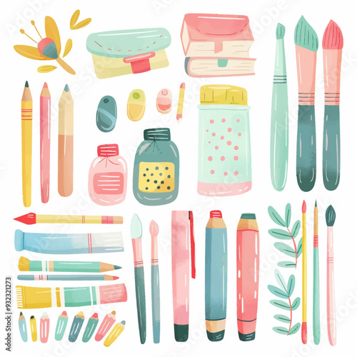 Vector Art Supplies simple and min