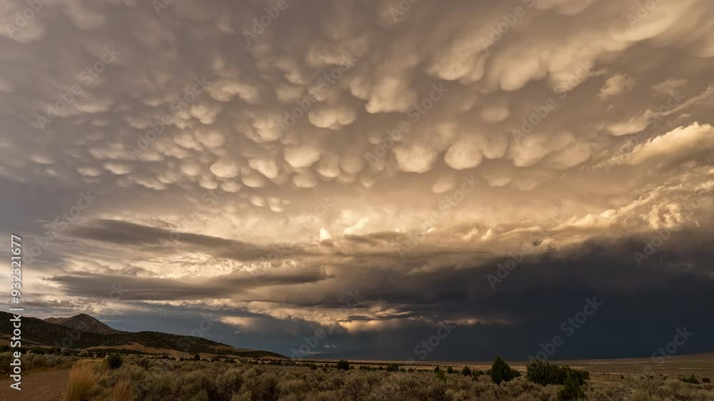 Timelapse of mammatus clouds forming following a rainstorm in Utah Timelapse of mammatus clouds forming following a rainstorm in Utah