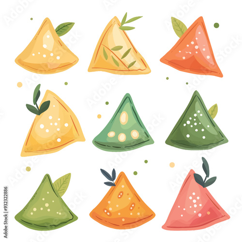 Vector Samosa simple and minimalis
