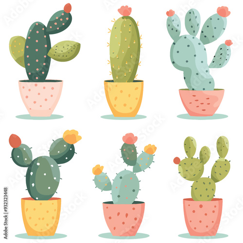 Vector Prickly Pear Cactus simple