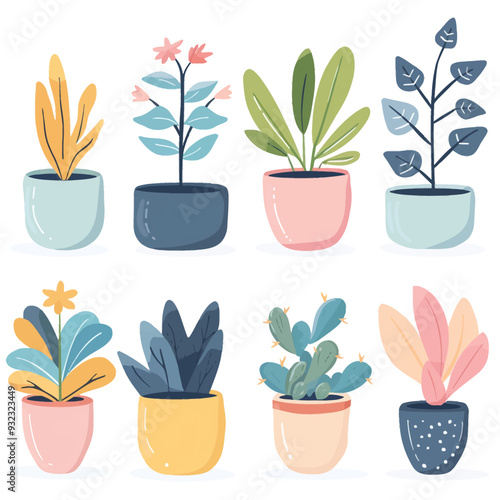 Vector Plant Pot simple and minima