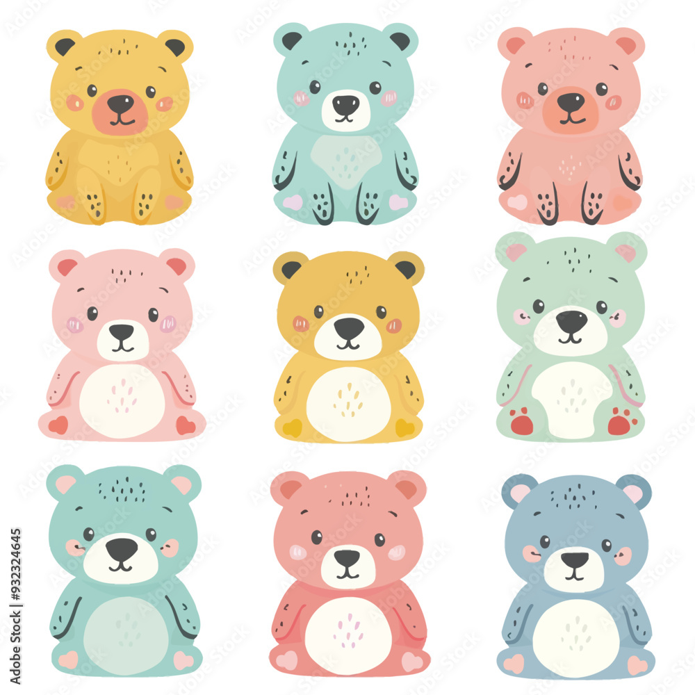 Vector Bear Market Icon simple and Vector Bear Market Icon simple and