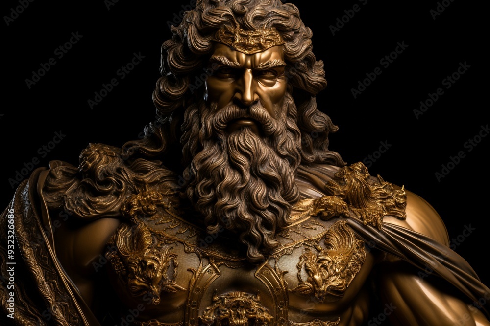 Majestic gold statue depicting man best picture Majestic gold statue depicting man best picture