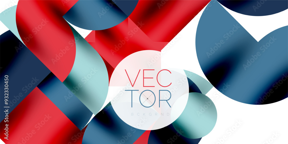 Tech minimal circular shapes geometric art. Vector modern circles Tech minimal circular shapes geometric art. Vector modern circles