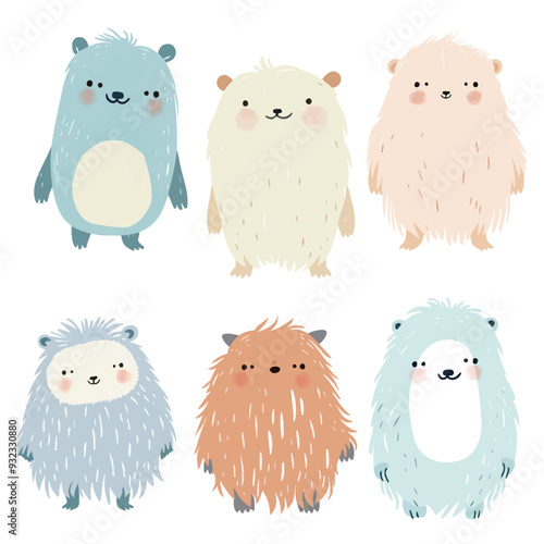 Vector Yeti simple and minimalist