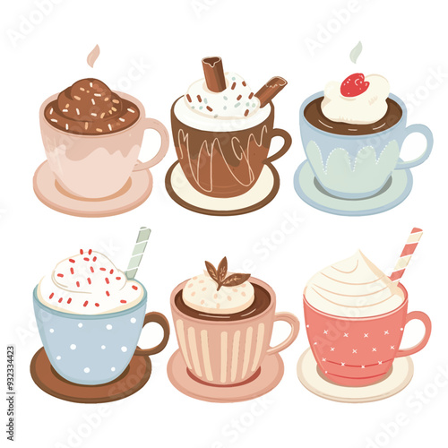 Vector Hot Cocoa simple and minima