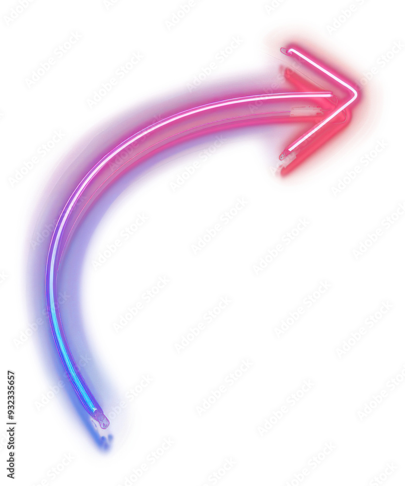 PNG Neon arrow glowing direction sign PNG Neon arrow glowing direction sign