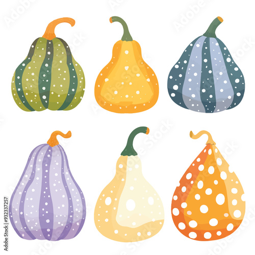 Vector Gourd simple and minimalist