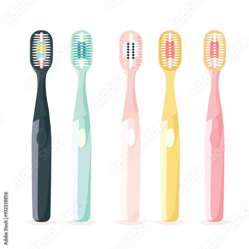 Vector Toothbrush simple and minim