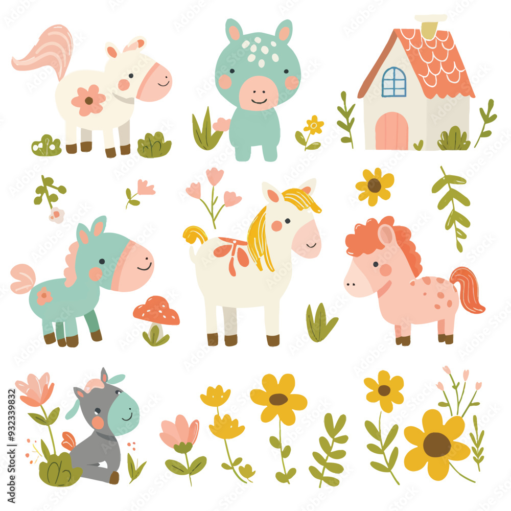 Obraz premium Vector Paddock simple and minimali