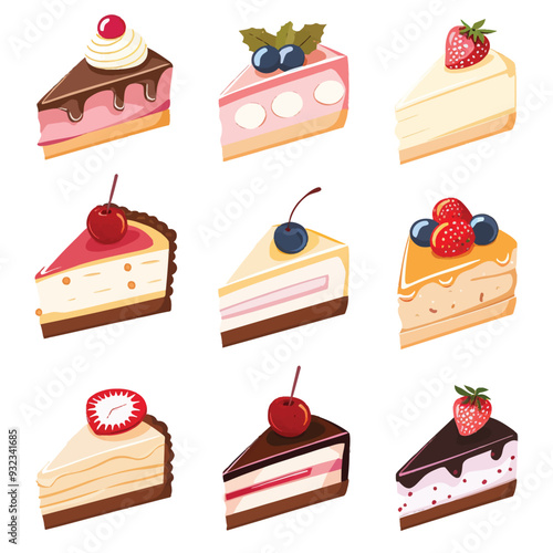Vector Cheesecake simple and minim