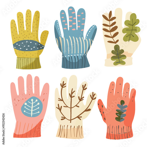 Vector Garden Glove simple and min