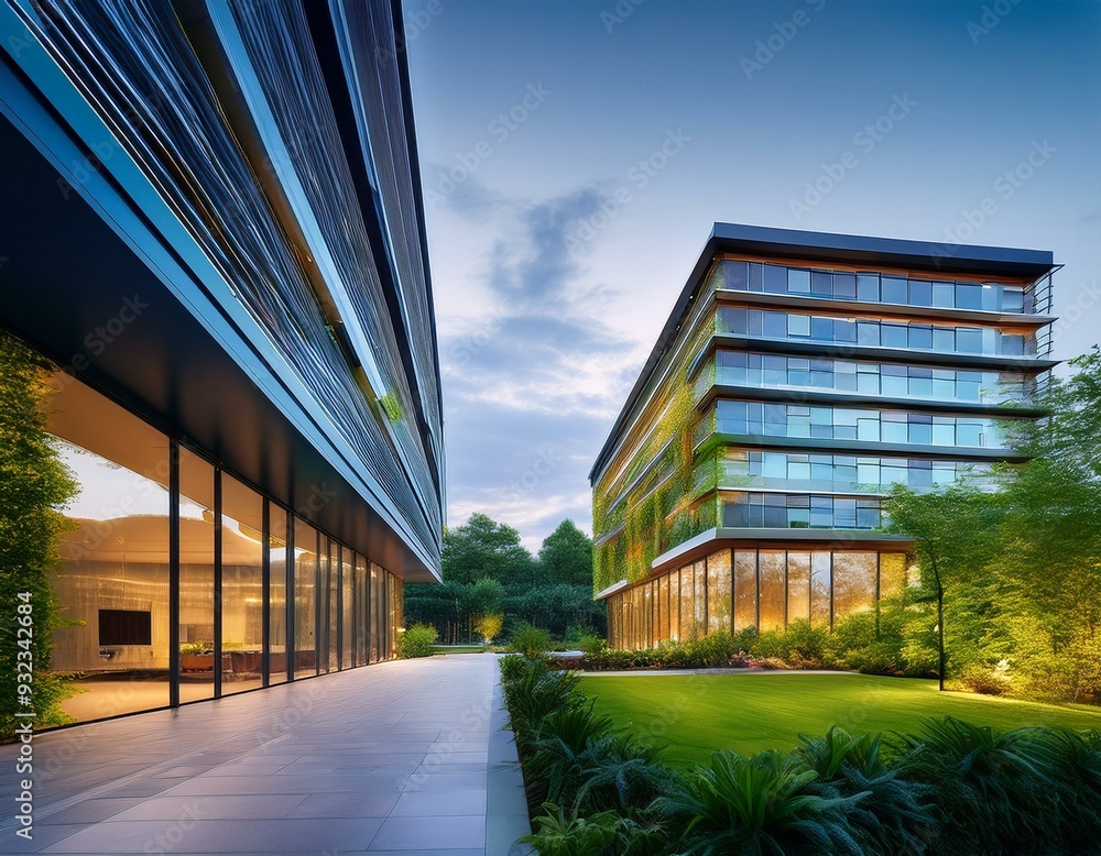 A LEED-certified green building with energy-efficient lighting, passive heating and cooling A LEED-certified green building with energy-efficient lighting, passive heating and cooling