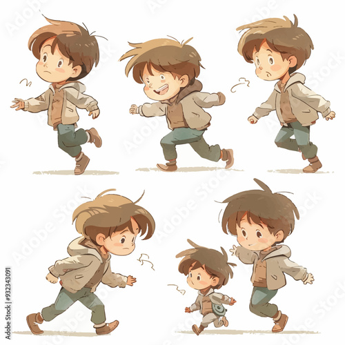 Vector Boy Moving simple and minim