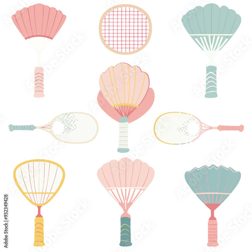 Vector Badminton simple and minima