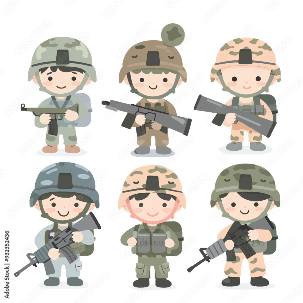 Vector Soldier simple and minimali Vector Soldier simple and minimali