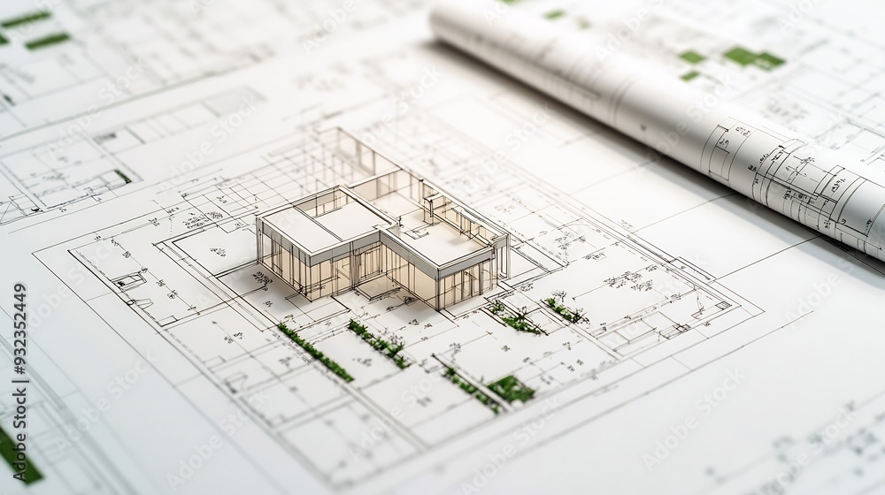 Detailed architectural plan for a construction project focusing on site layout zoning regulations and safety measures with precision and clarity in the design Detailed architectural plan for a construction project focusing on site layout zoning regulations and safety measures with precision and clarity in the design