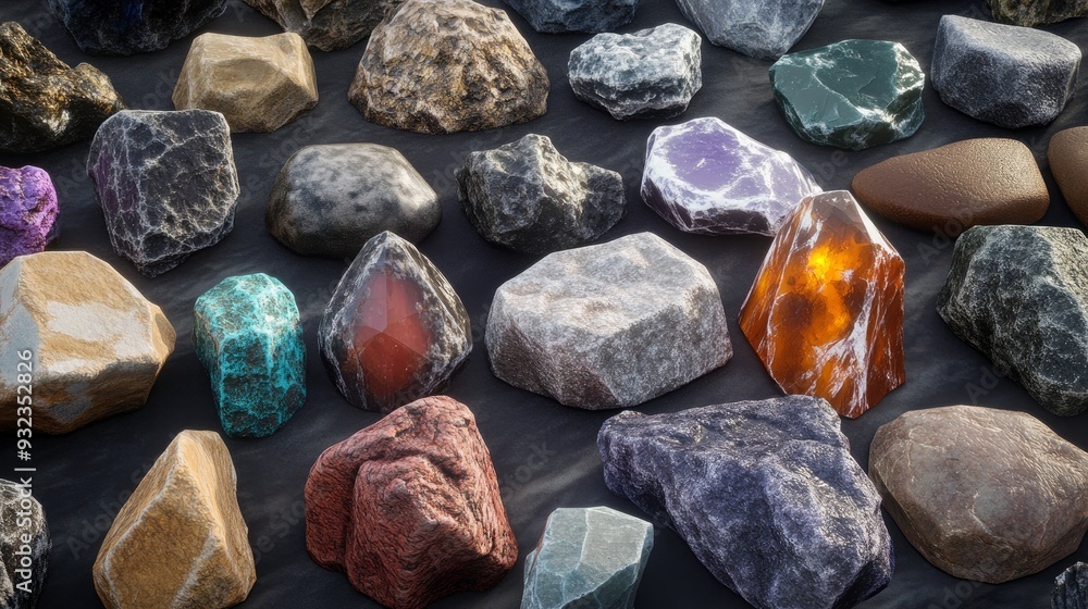 normal stones and a different stones normal stones and a different stones