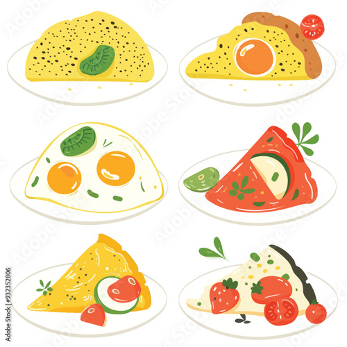 Vector Omelet simple and minimalis