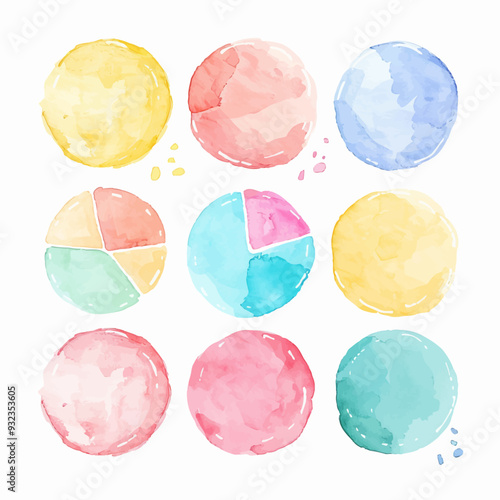 Vector Pie Chart simple and minima