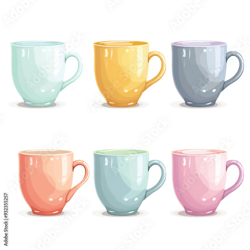 Vector Coffee Mug simple and minim
