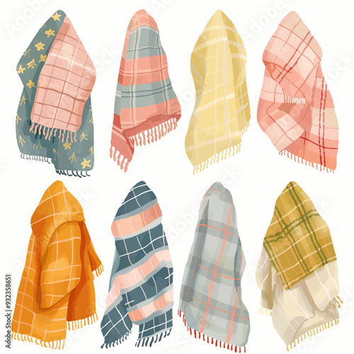 Vector Cozy Blanket simple and min