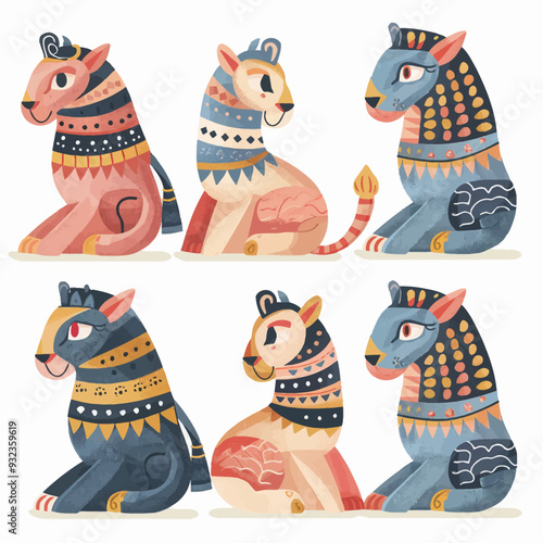 Vector Sphinx simple and minimalis