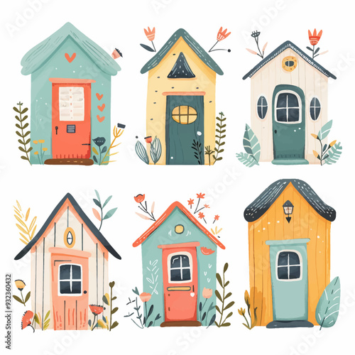 Vector Tiny House simple and minim