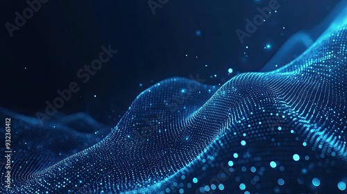 Abstract electronic swell of particles background