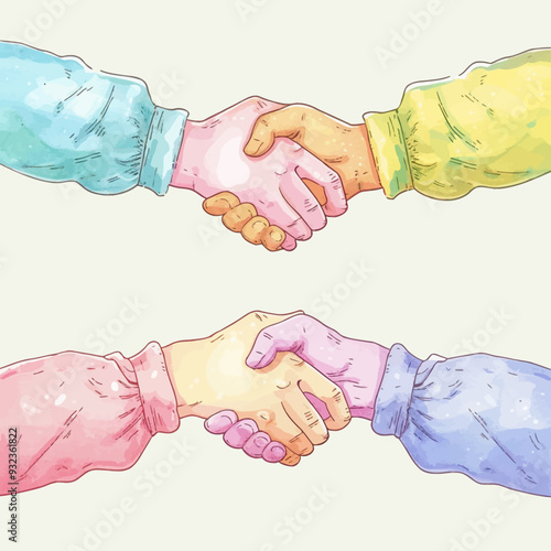 Vector Handshake simple and minima