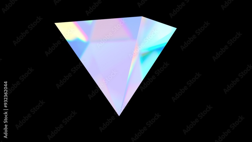 Abstract Glass Pyramid Shape. Computer generated 3d render Abstract Glass Pyramid Shape. Computer generated 3d render