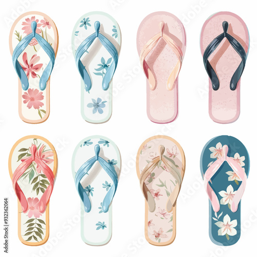 Vector Flip Flops simple and minim