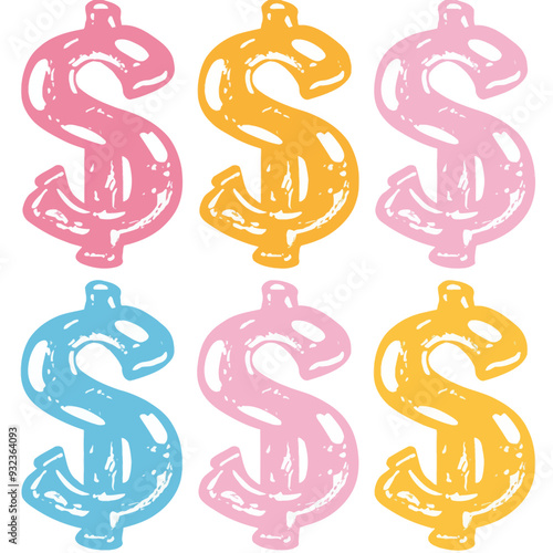Vector Dollar Sign simple and mini