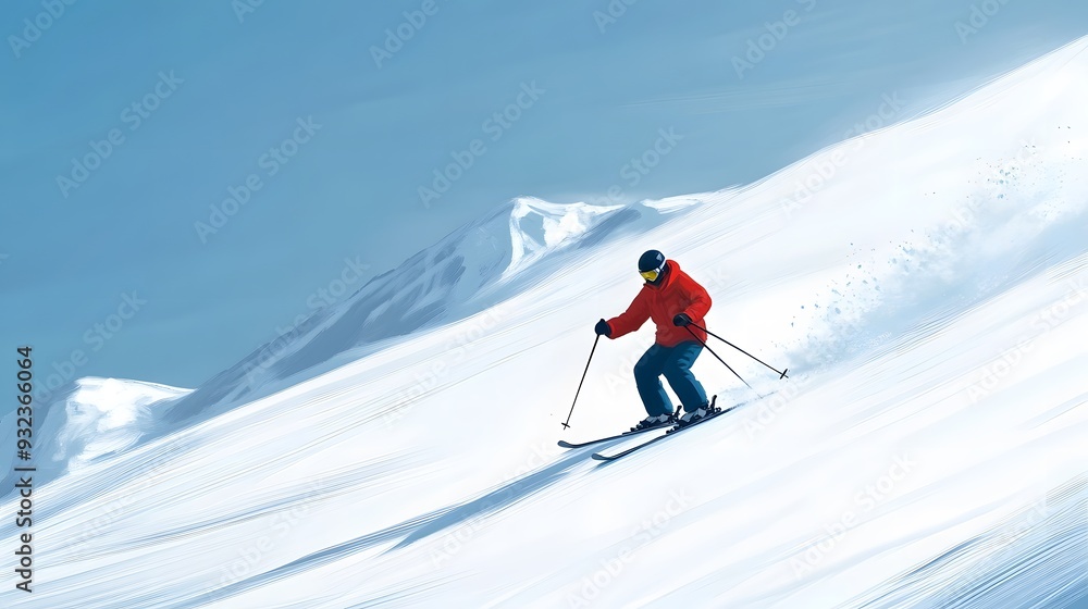 skier on the slope skier on the slope