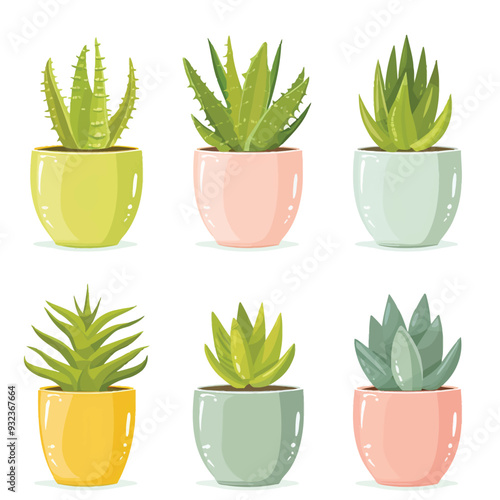Vector Aloe Vera simple and minima